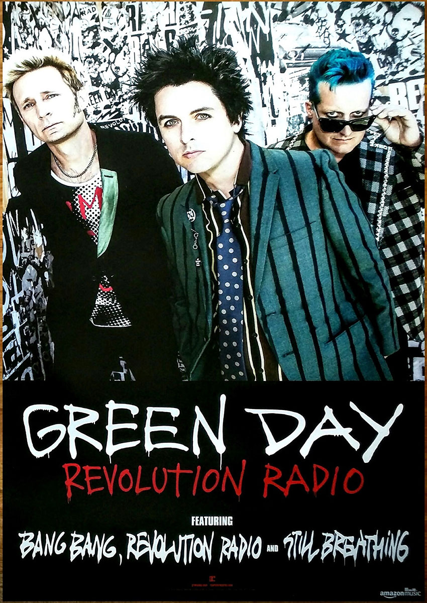 Green Day Style Music Artwork Canvas Print & Poster Wall Art - AI PRINT LAB